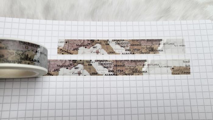 Washi Tape Landkarte